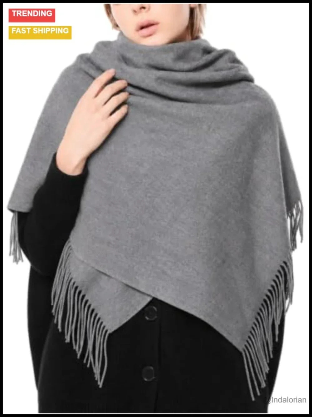 Thick Oversized Pashmina Shawl Wrap Wool Blanket Extra Large Winter Warm Scarf